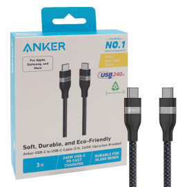 کابل دو طرف تایپ سی انکر A82E2H11 طول 90 سانتیمتر