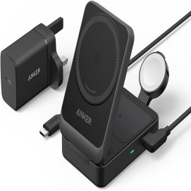 شارژ وایرلس Anker MagGo Wireless Charging Station (Foldable 3-in-1) Qi2 مدل B2557