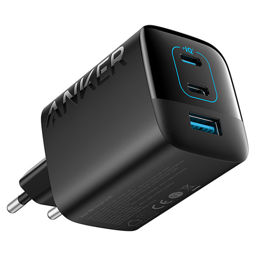 شارژر دیواری 67 وات انکر Anker Powerport 336 67W USB C Gan Charger A2674 US دوپین