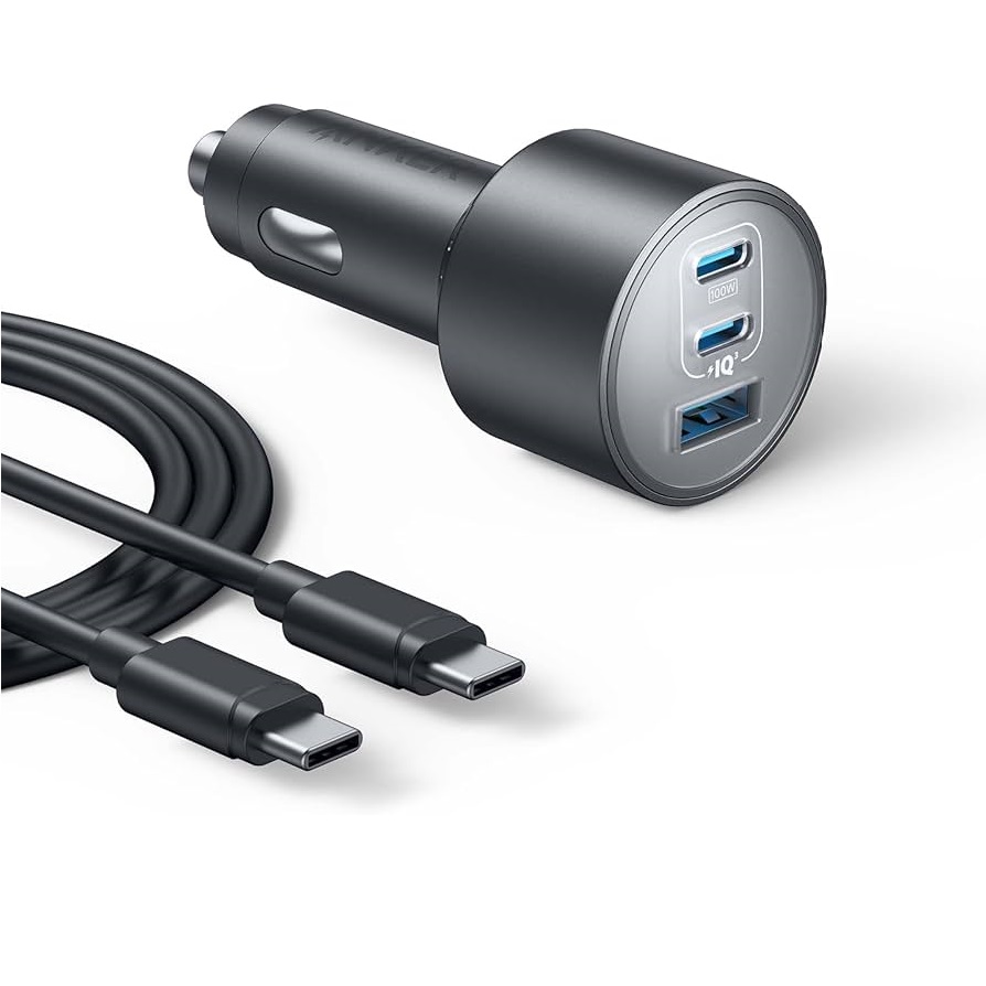 شارژر فندکی انکر مدل B2737 ظرفیت ۱۶۷.۵ وات سه پورت