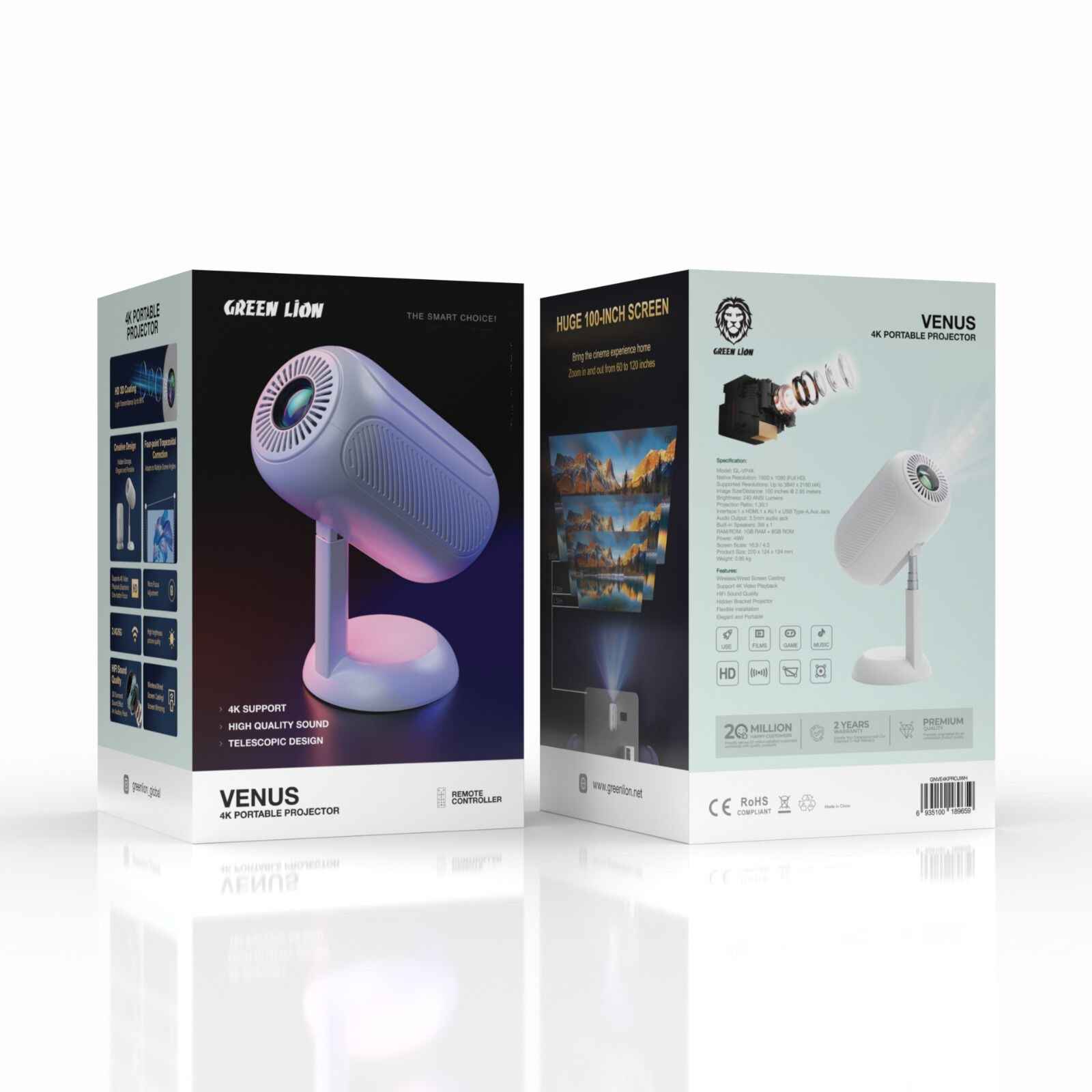 پروژکتور قابل حمل ونوس گرین