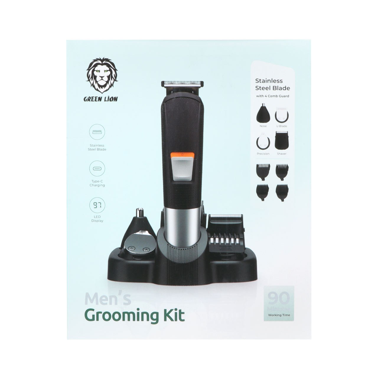 ست اصلاح کامل گرین لاین Green Lion Grooming Kit GNMENGMGKTBK - مشکی
