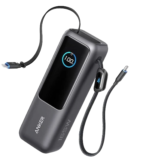 پاوربانک انکر مدل A1695 ظرفیت 25000 میلی آمپر ساعت توان 165 وات