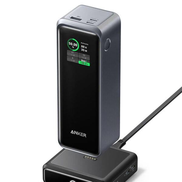 پاور بانک انکر بهمراه پایه شارژ Anker Prime 27650mAh Power Bank 250W With 100W Charging Base مدل B1340